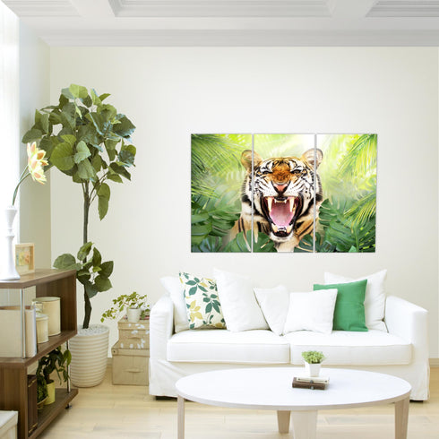 Wandbilder Wohnzimmer XXL Tieger Abstrakt Moderne Bilder Tiere